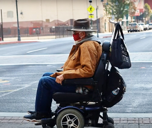 man in wheelchair