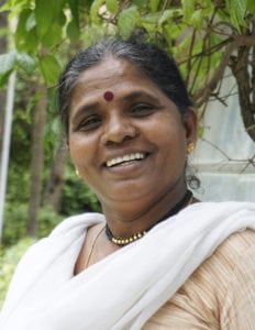 Anuradha Bhosale, smiling at camera