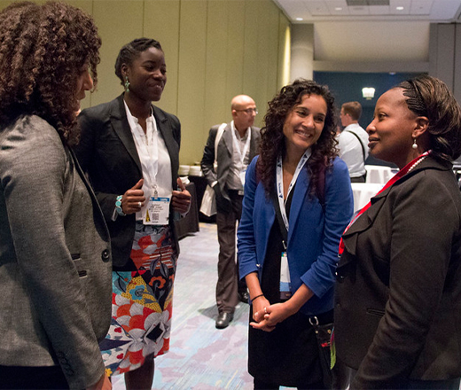 group of women at a conference