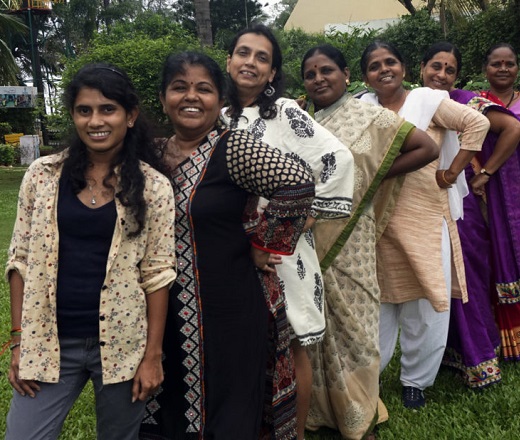 CIP Leaders smiling at camera and standing in a line