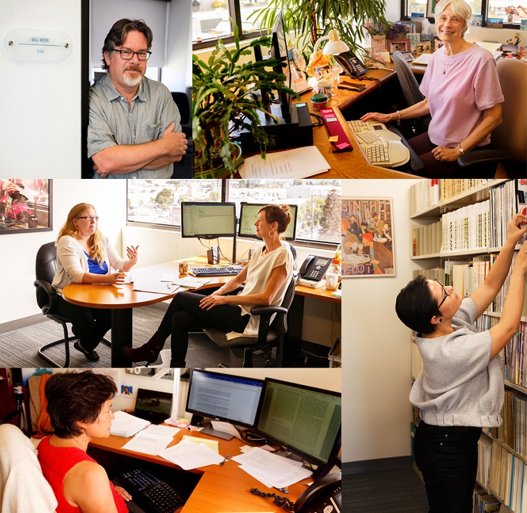 Collage of staff pictures from the National Alcohol Research Center