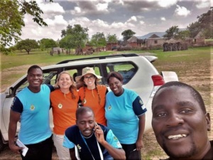 Ayayi with CDC colleagues (including PHI/CDC Global Health Fellow, Rachel Silver)