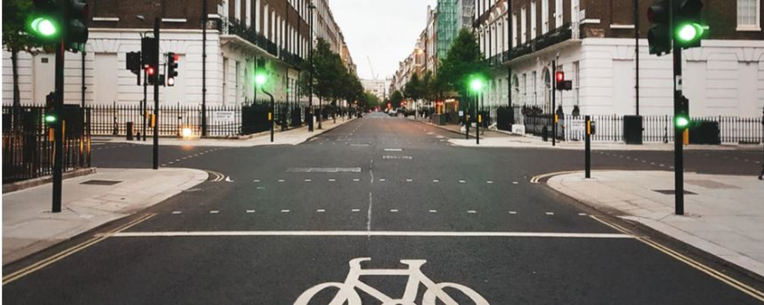 a deserted city street