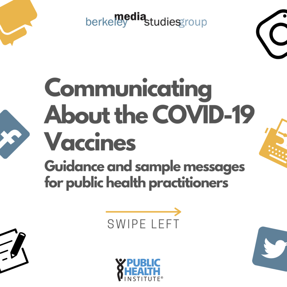 Communicating about the COVID-19 Vaccines: Guidance and Sample Messages for Public Health Practitioners