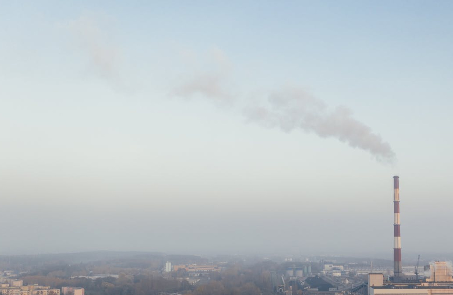 Air pollution around chemical plant