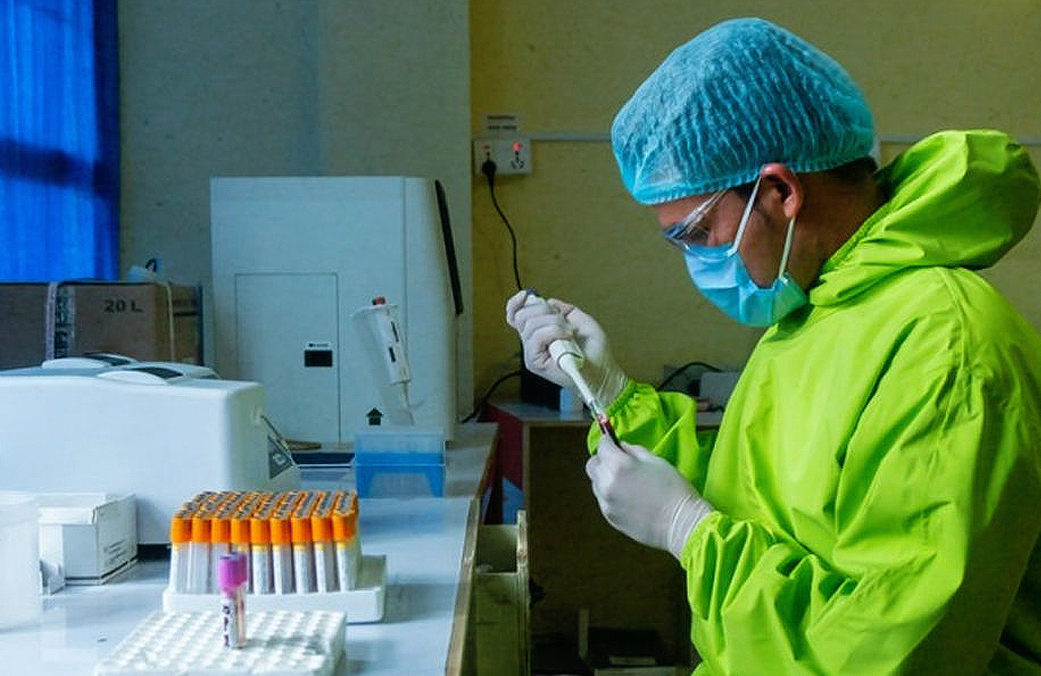 COVID-19 testing in lab