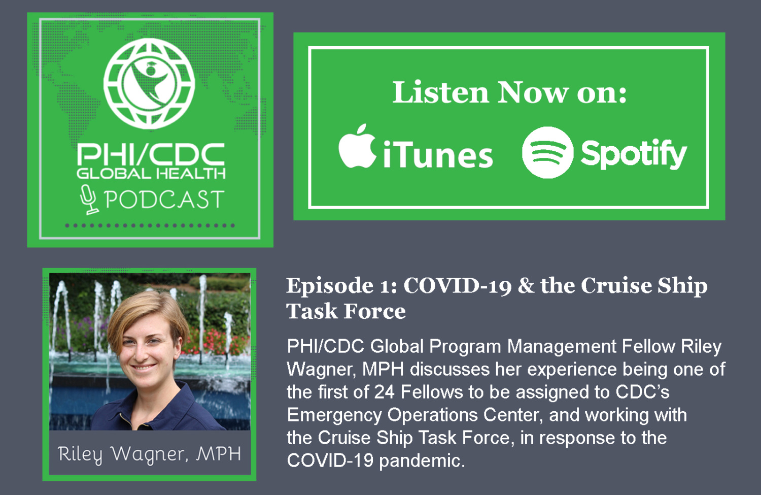 PHI/CDC Health Fellows Podcast with Riley Wagner
