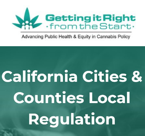 logo of Getting it Right from the Start with text "California Cities & Counties Local Regulation"