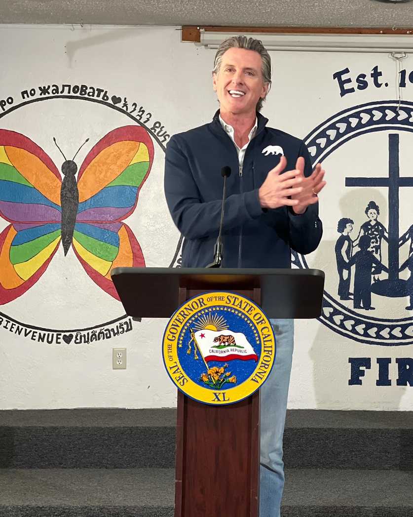 Governor Newsom in Fresno, TTH