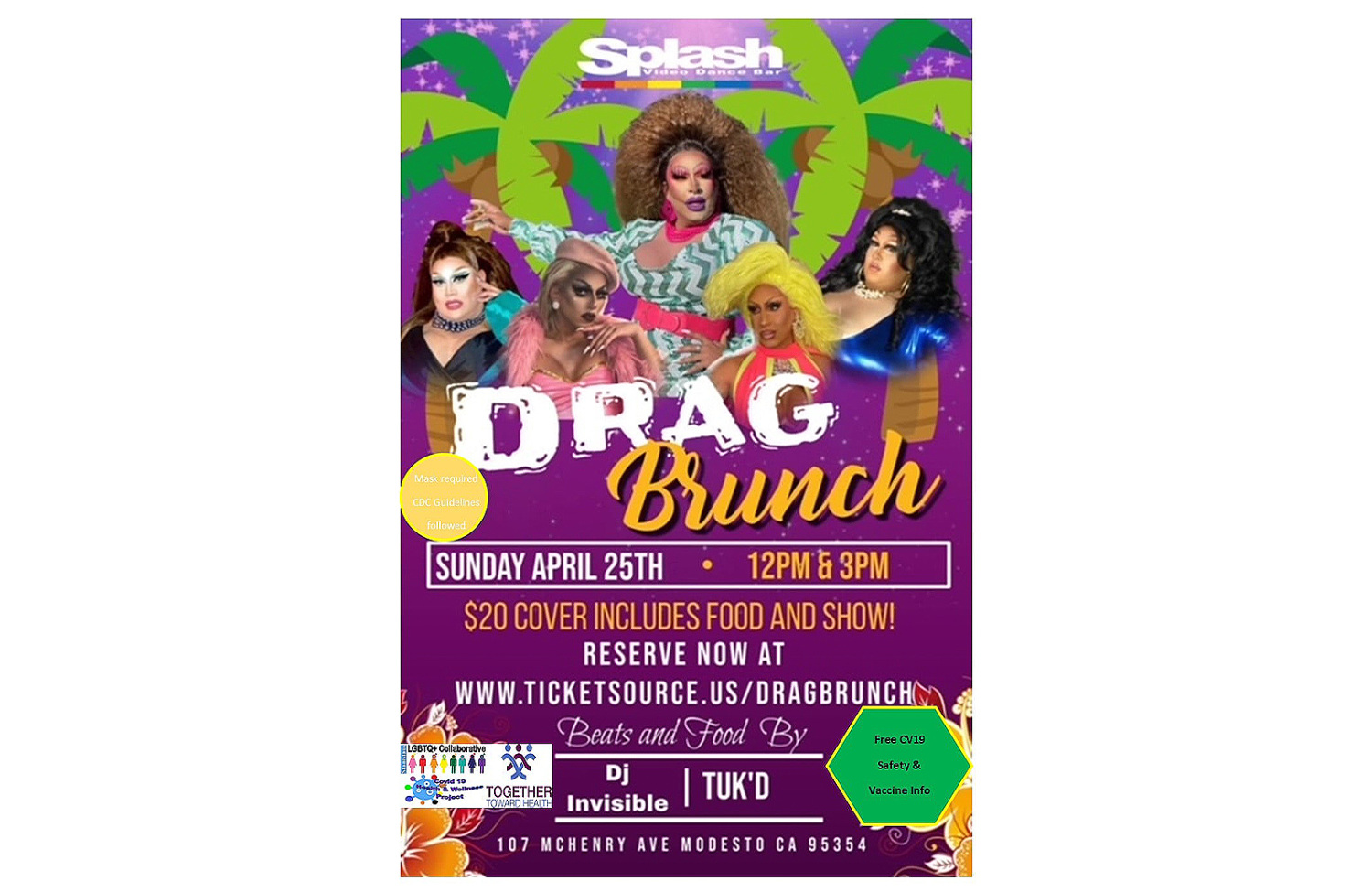 Stanislaus County LGBTQ Collaborative 4-22-2021 COVID-19 Vaccine Drag Brunch