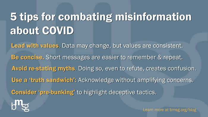 5 tips for combting misinformation about COVID