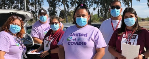 United Against COVID Coalition volunteers