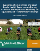 Cover page: Supporting Communities and Local Public Health Departments During COVID-19 and Beyond: A Roadmap for Equitable and Transformative Change