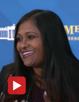 Dr Saha at the White House