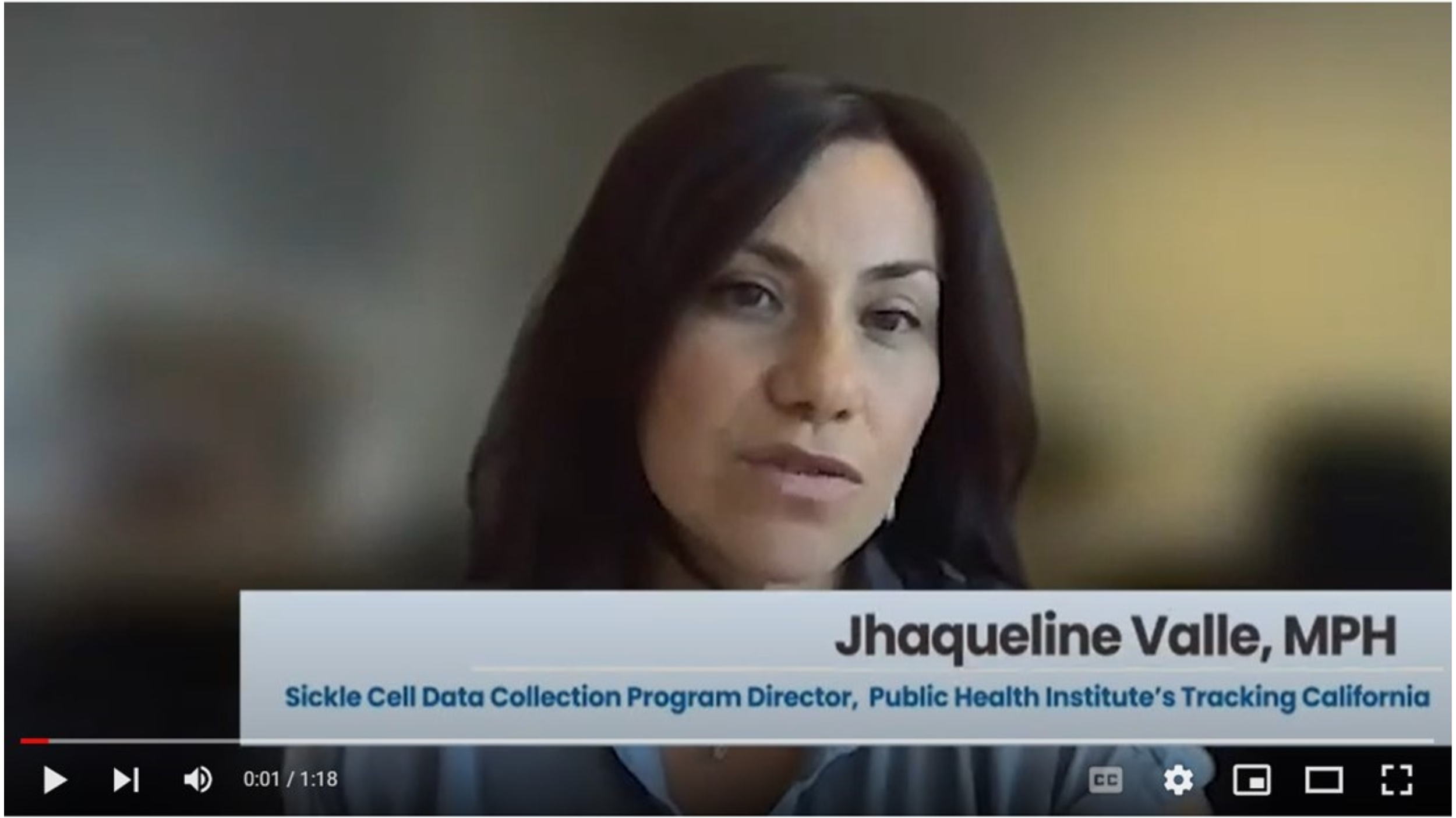 image of Jhaqueline Valle during an interview