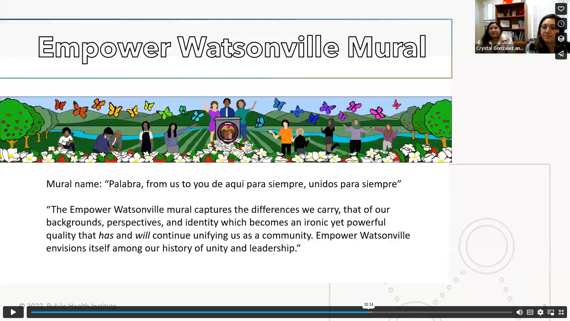 Screenshot of Empower Watsonville mural