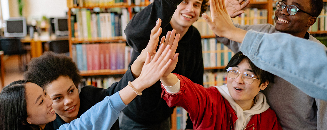 group of teens