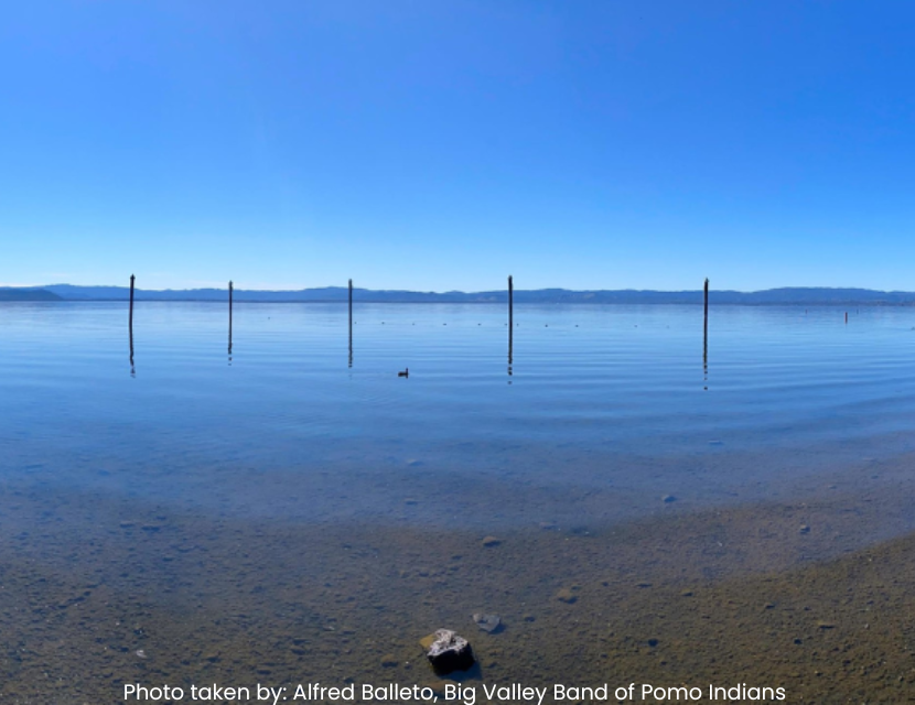 Photo taken of Clear Lake by Alfred Balleto, Big Valley Band of Pomo Indians