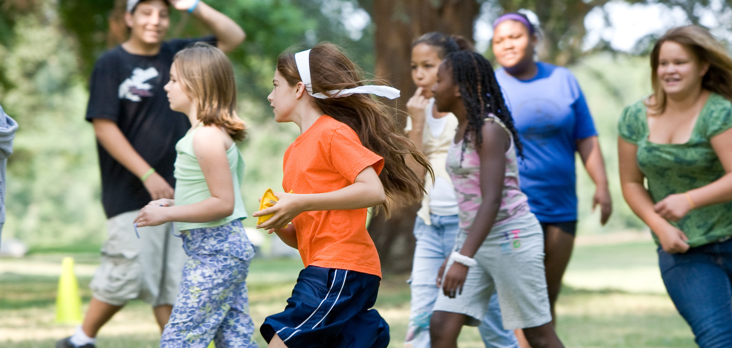 Kids playing games at the Summer Fun Program. The free day-camp is provided by the City of Anderson Parks and Rec. department and serves low-income families.