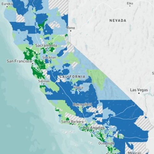 snapshot of Healthy Places Index tool