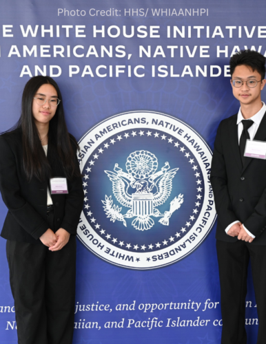 Youth advocate interns for PHI's Lotus Project: Jessica Louie and Wesley Chen