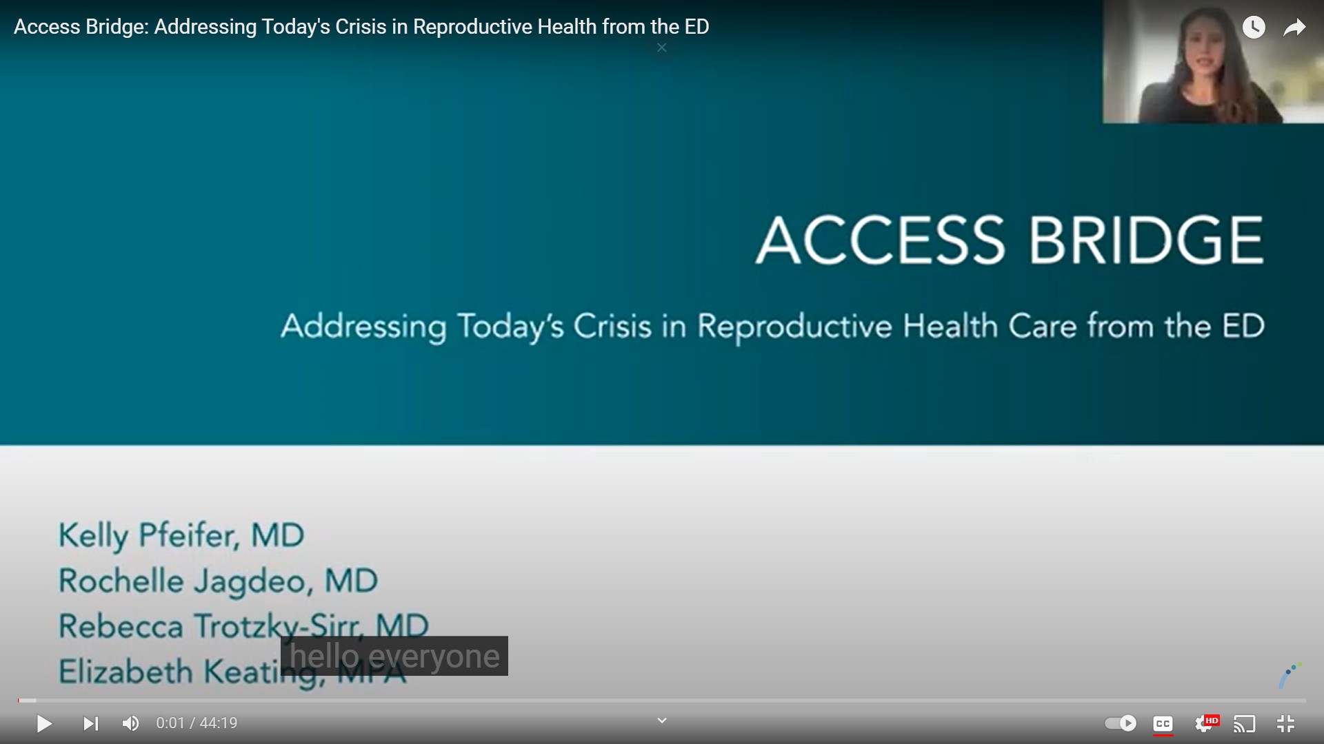 Screenshot from Access Bridge webinar
