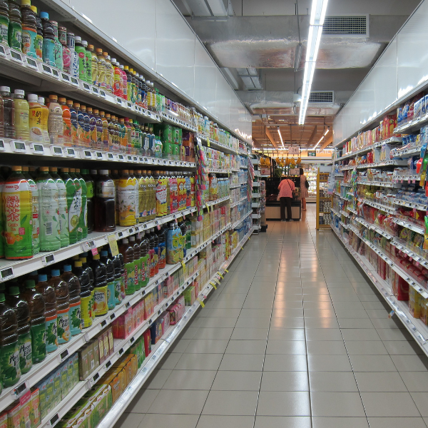 Supermarket aisle