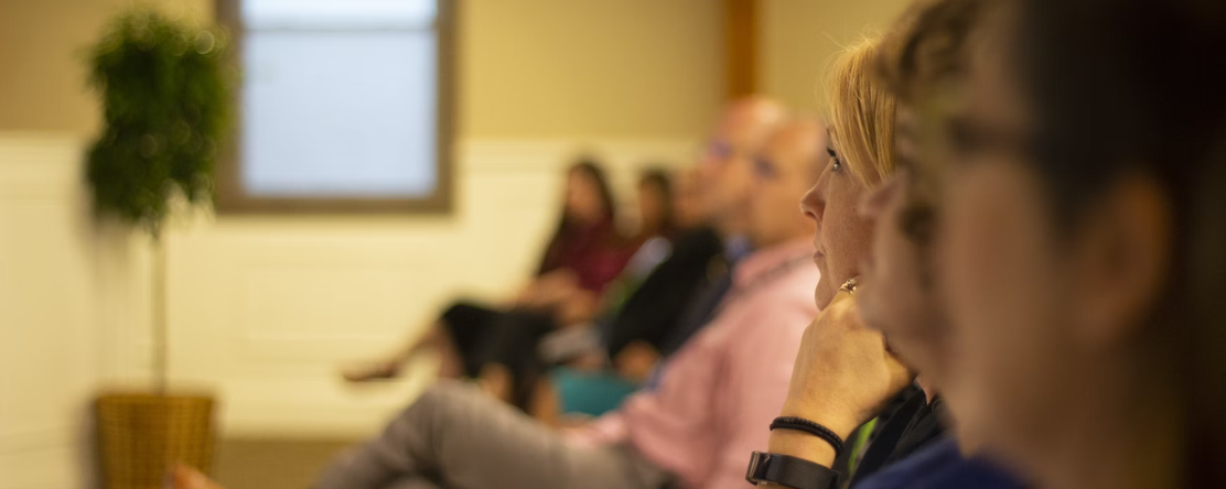 people learning in meeting