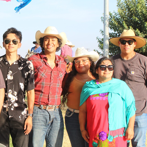 group of people smiling