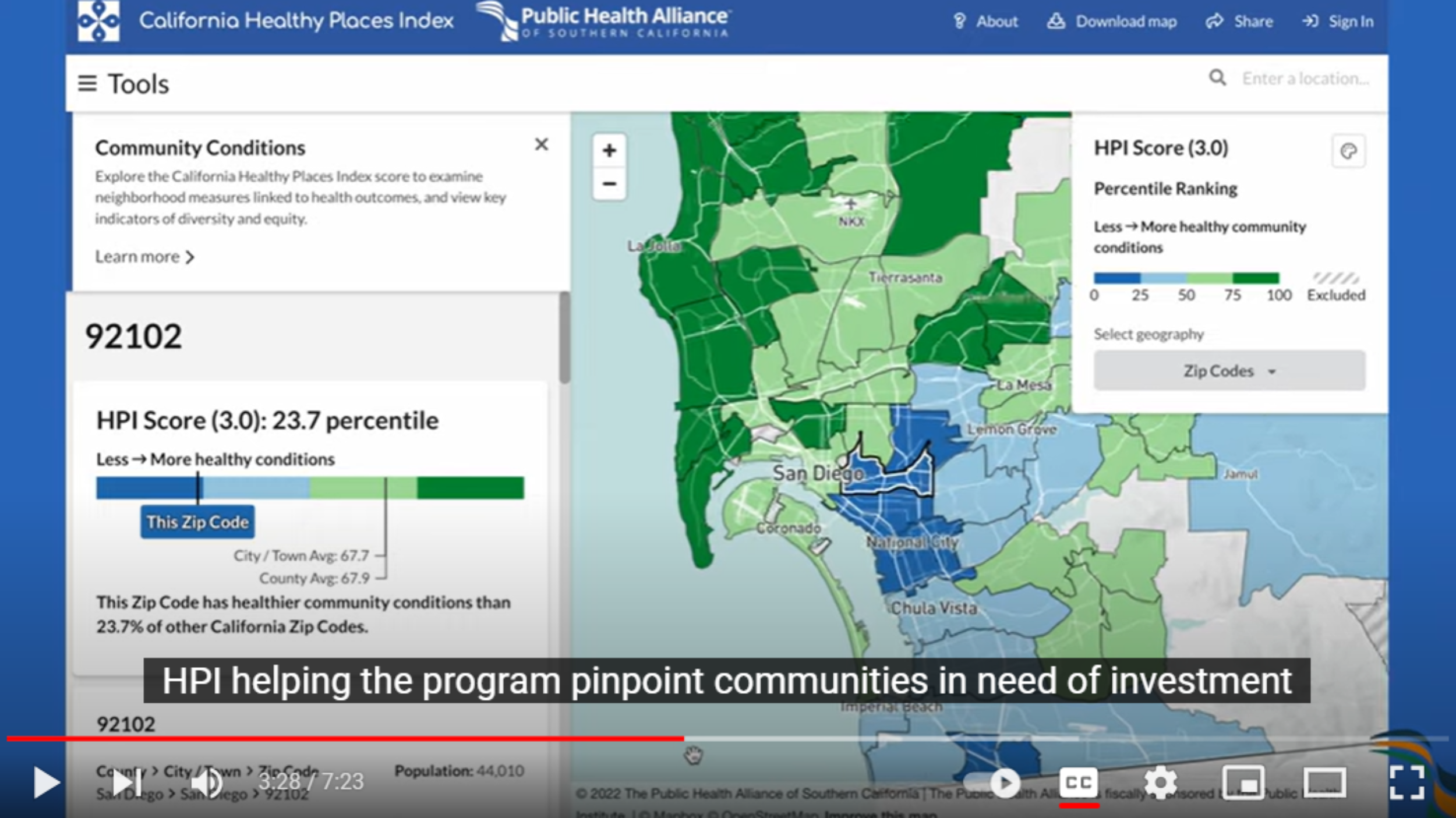 Screenshot from HPI APHA 2023 video