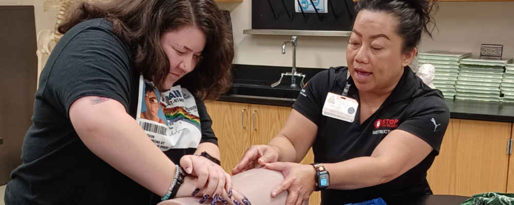 FACES participant learns CPR
