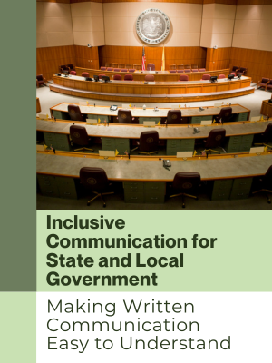 cover of Inclusive Communication for BState and Local Government Guide