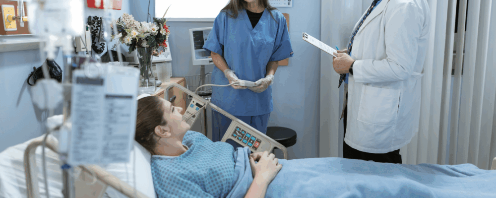 doctors with patient