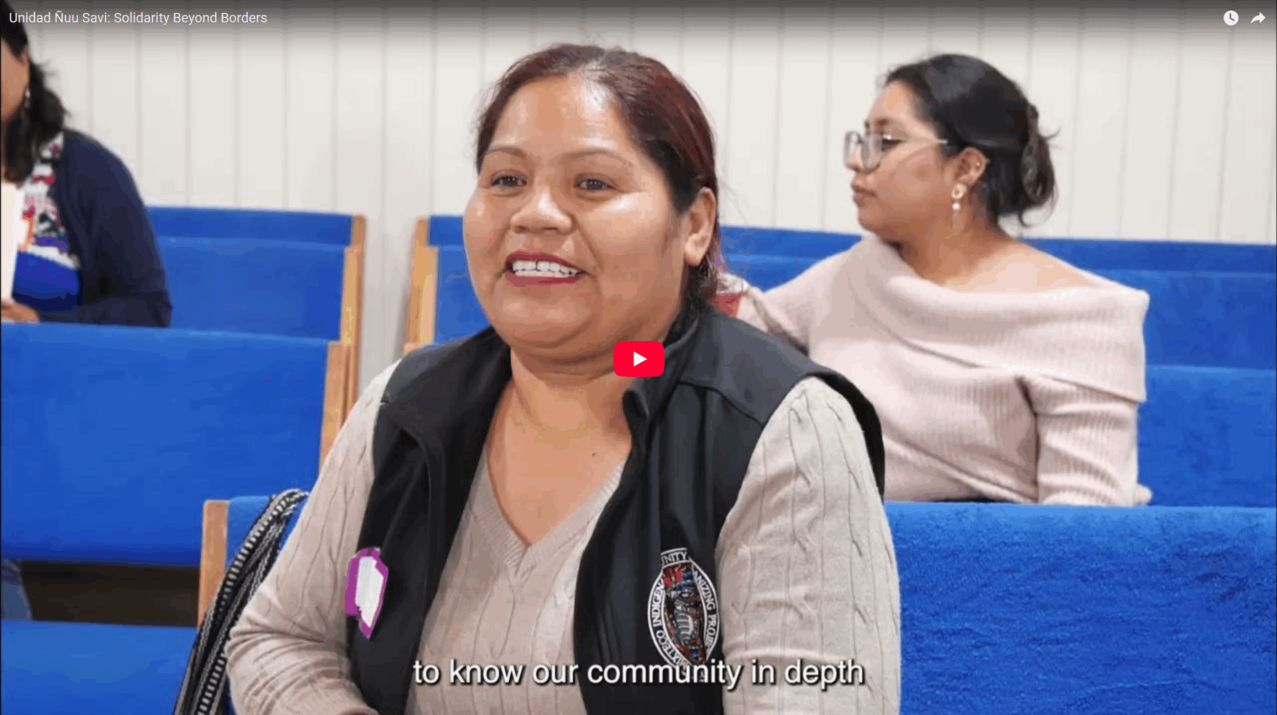 screenshot of Unidad Ñuu Savi Solidarity Beyond Borders