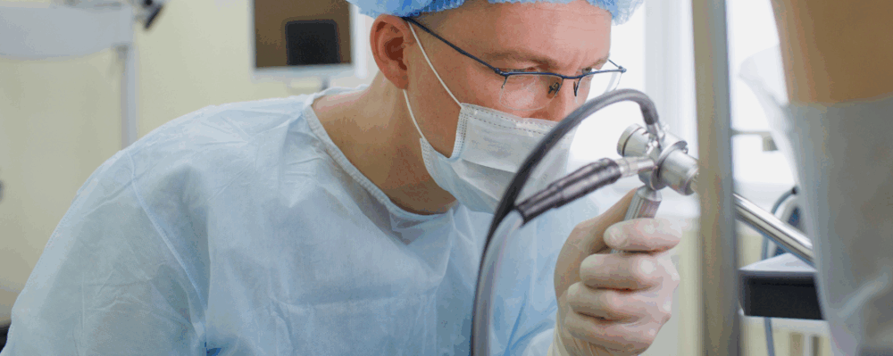 doctor conducting colonoscopy