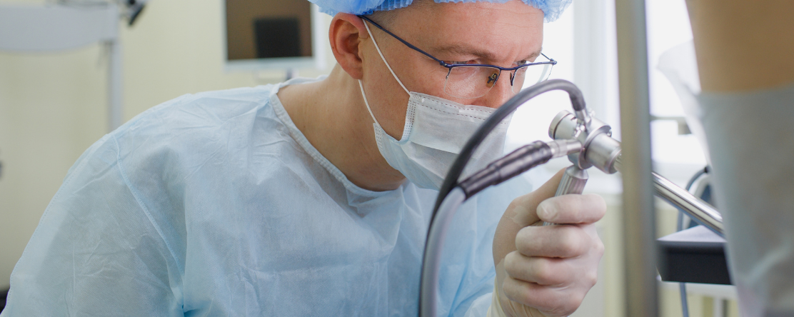 doctor conducting colonoscopy
