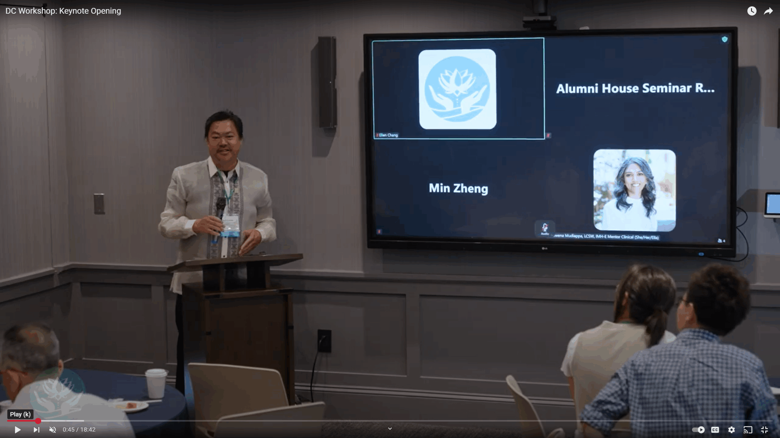 screenshot of Lotus Project Washington DC Workshop Keynote Opening