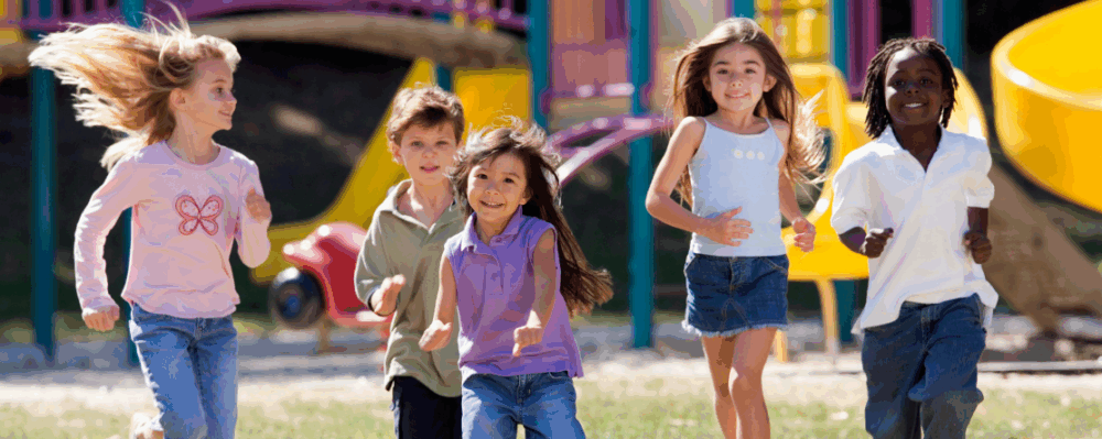 kids playing in park