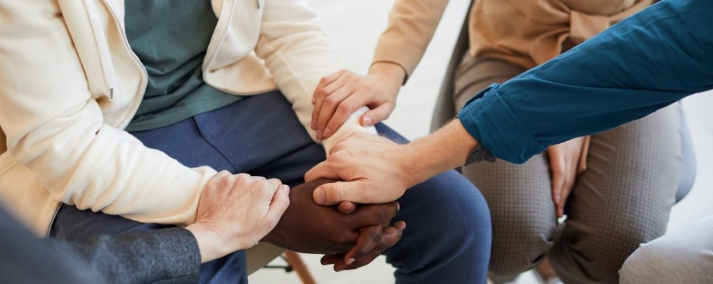 people in a support group