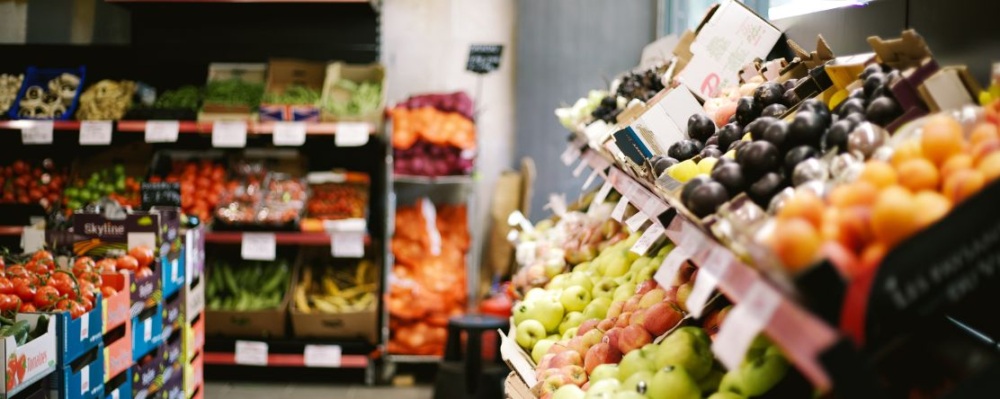 small grocery store with produce