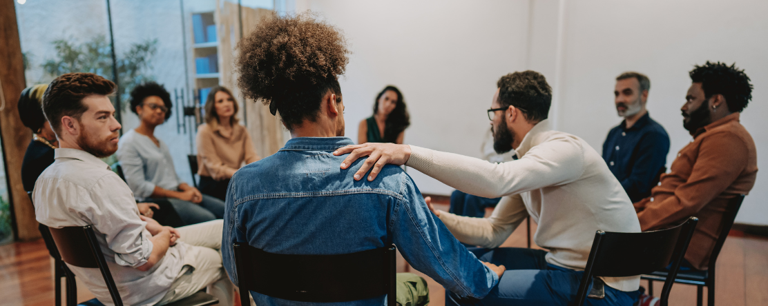 people in mutual support group