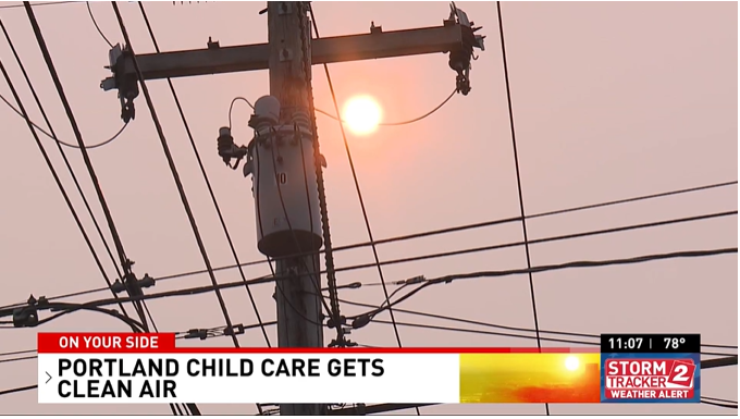 a screenshot from the KATU2 segment on OPHI in-home daycare retrofitting